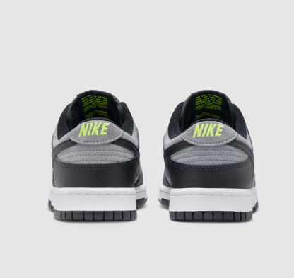 Nike Dunk Low Black Cool Grey Volt Mini Swoosh FQ2205-001