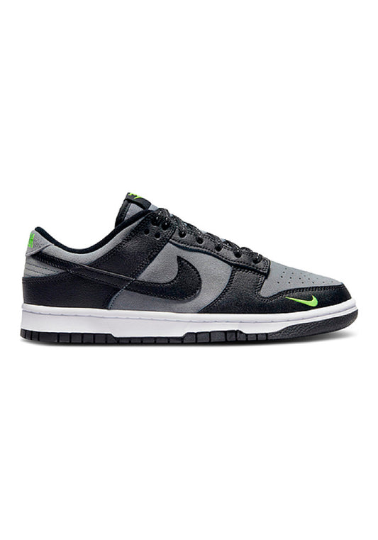 Nike Dunk Low Black Cool Grey Volt Mini Swoosh FQ2205-001
