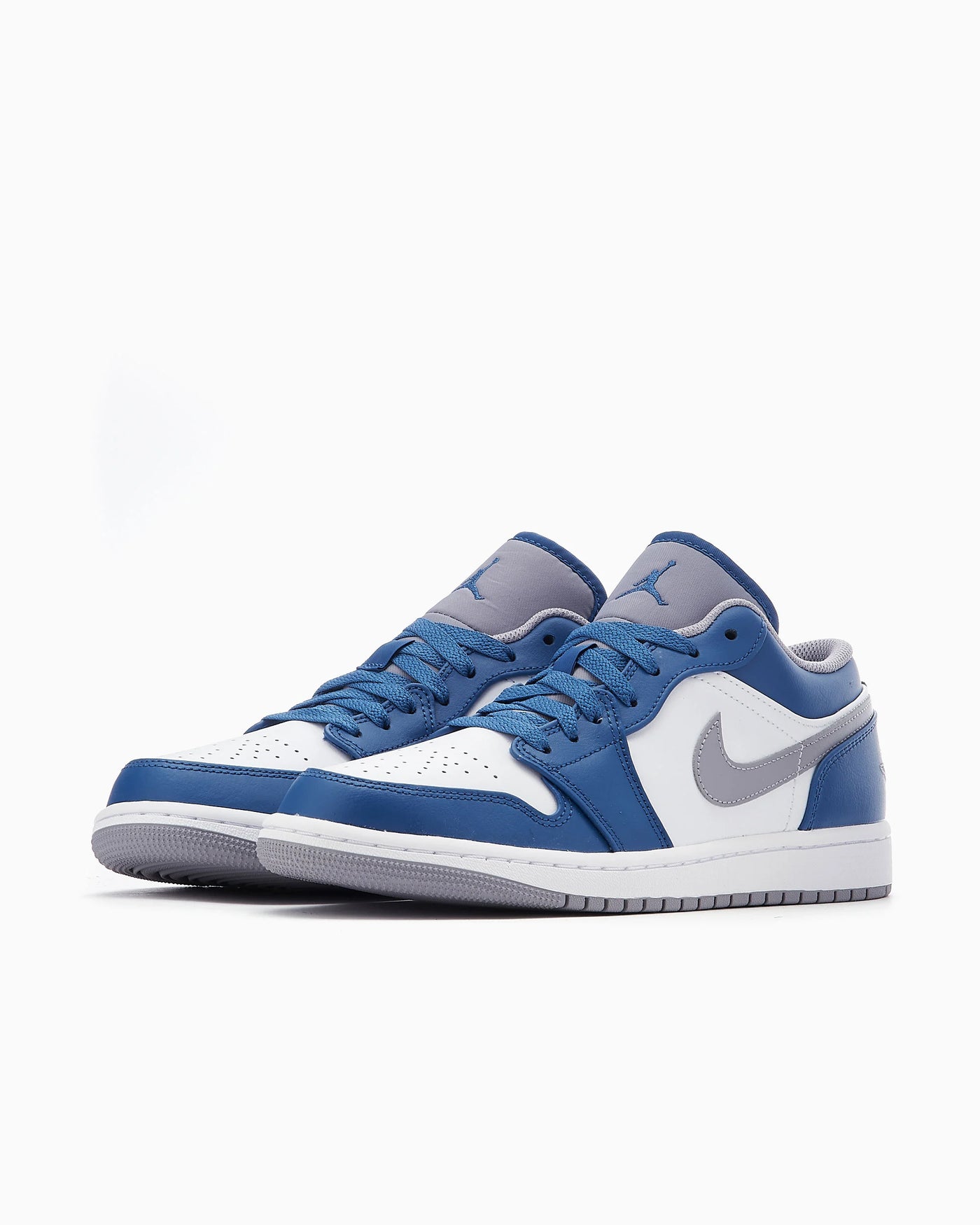 Air Jordan 1 Low "True Blue Cement" 553558-412