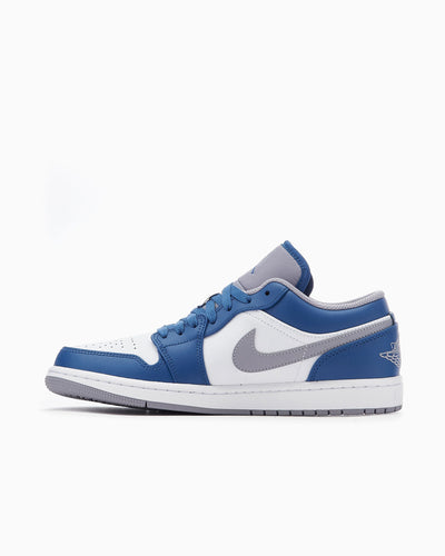 Air Jordan 1 Low "True Blue Cement" 553558-412