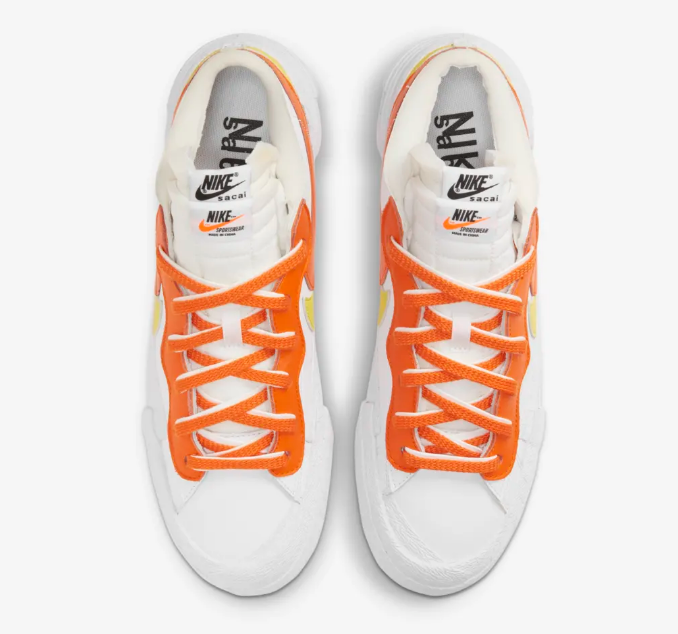 Nike Blazer Low x Sacai Magma Orange  DD1877-100