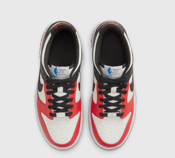 Nike Dunk Low EMB NBA 75th Anniversary Chicago DD3363-100