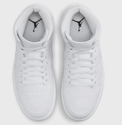 Air Jordan 1 Mid "Triple White" 554724-136